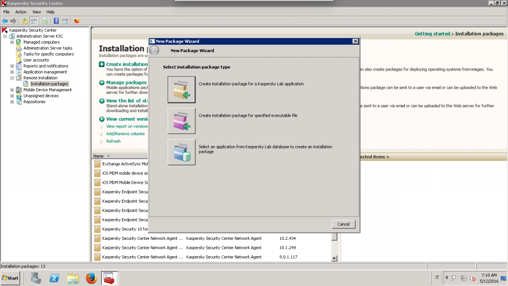 Kaspersky Remote Installation Package Is Not Supported